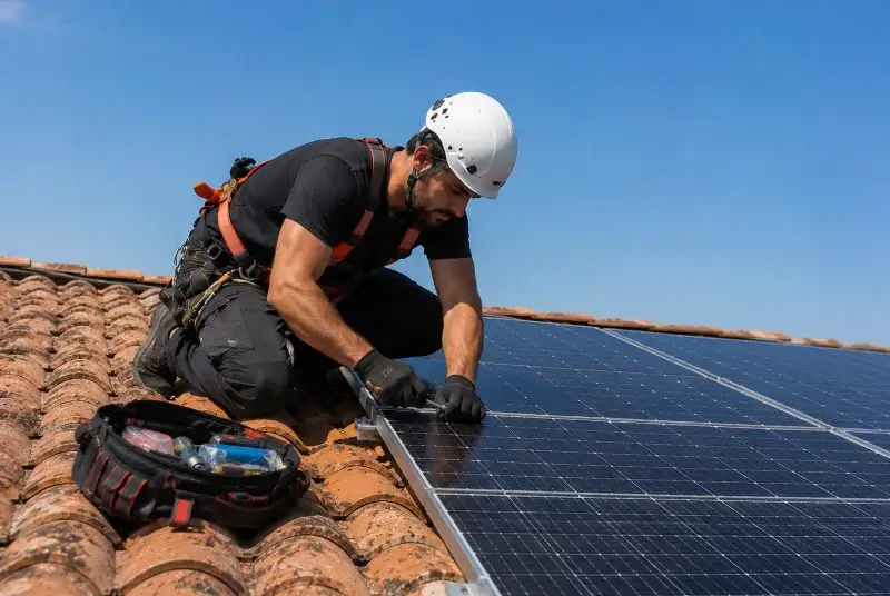 Maintenance et monitoring de panneaux solaires à Heugas